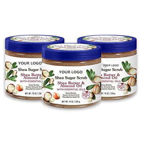 free samples body scrub manufacturer moisturizing exfoliate smooth shea sugar body scrub